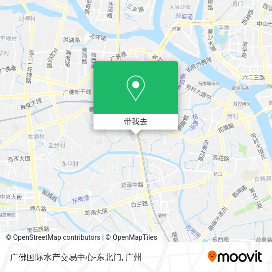 广佛国际水产交易中心-东北门地图