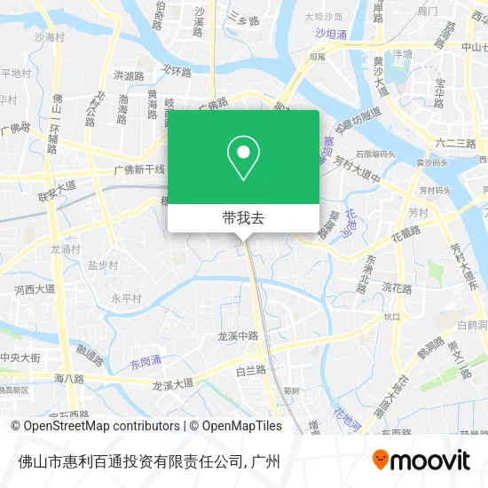 佛山市惠利百通投资有限责任公司地图