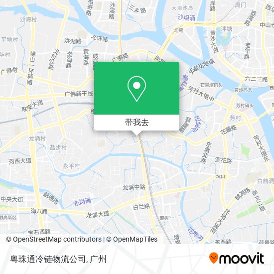 粤珠通冷链物流公司地图