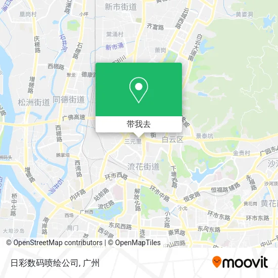 日彩数码喷绘公司地图
