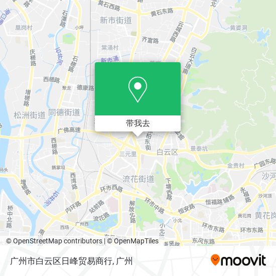 广州市白云区日峰贸易商行地图