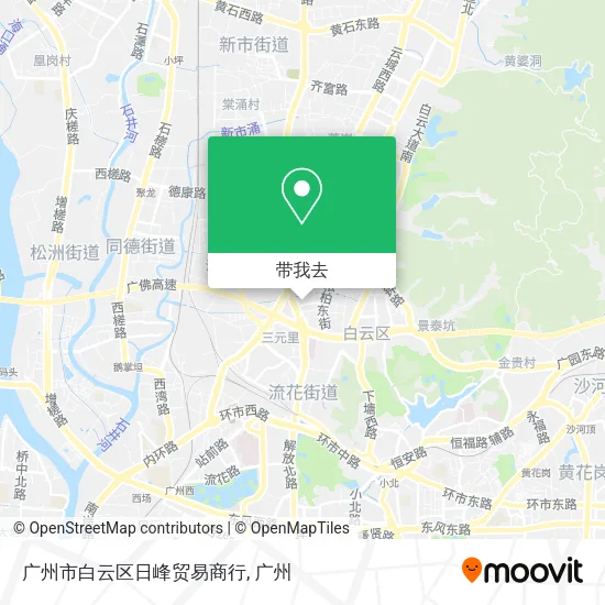广州市白云区日峰贸易商行地图