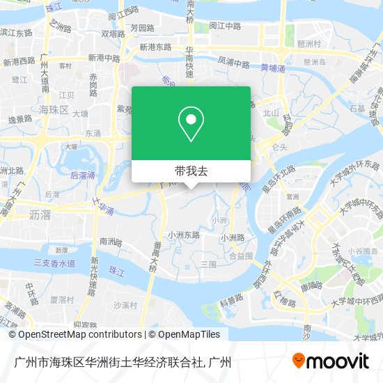 广州市海珠区华洲街土华经济联合社地图