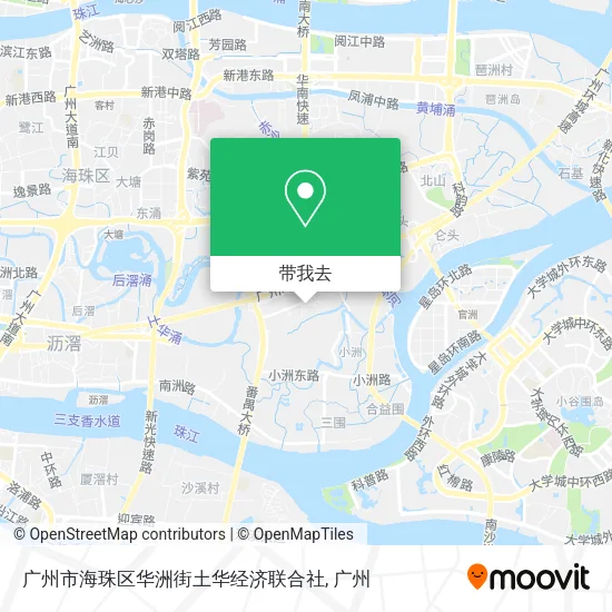 广州市海珠区华洲街土华经济联合社地图