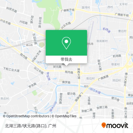 北湖三路/状元路(路口)地图