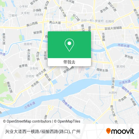 兴业大道西一横路/福愉西路(路口)地图