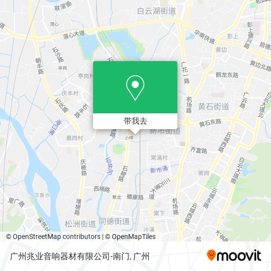 广州兆业音响器材有限公司-南门地图