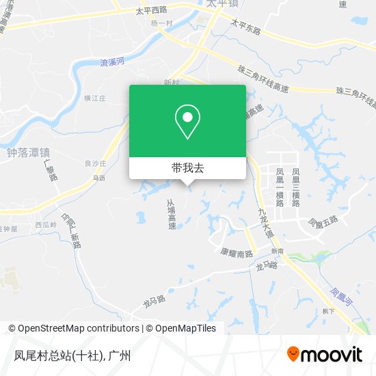 凤尾村总站(十社)地图