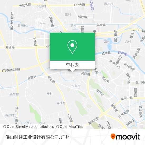 佛山时线工业设计有限公司地图