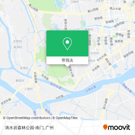 滴水岩森林公园-南门地图
