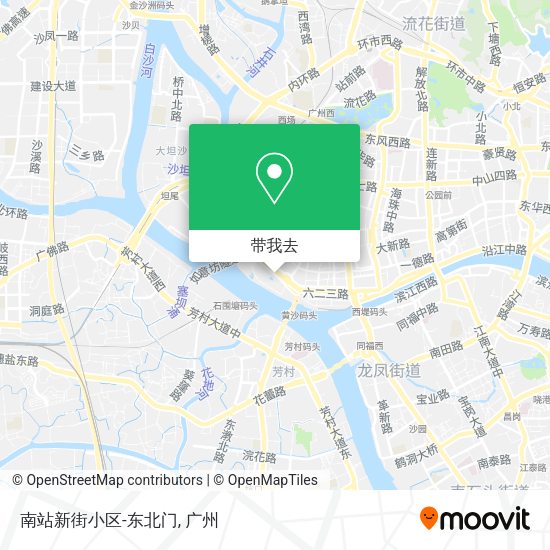 南站新街小区-东北门地图