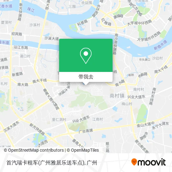 首汽瑞卡租车(广州雅居乐送车点)地图