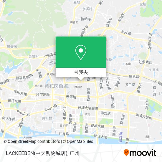 LACKEEBEN(中天购物城店)地图