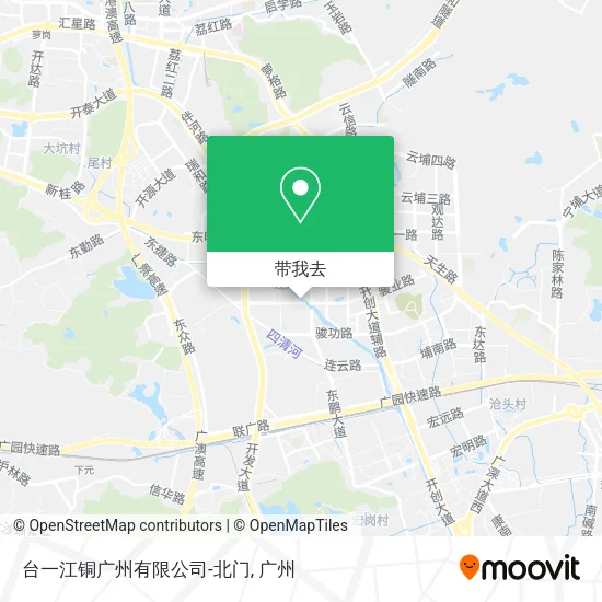 台一江铜广州有限公司-北门地图