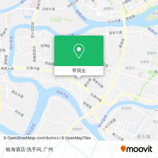 银海酒店-洗手间地图