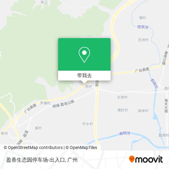 盈香生态园停车场-出入口地图