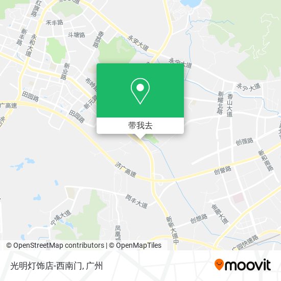 光明灯饰店-西南门地图