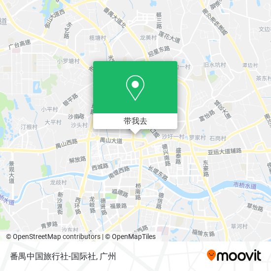 番禺中国旅行社-国际社地图
