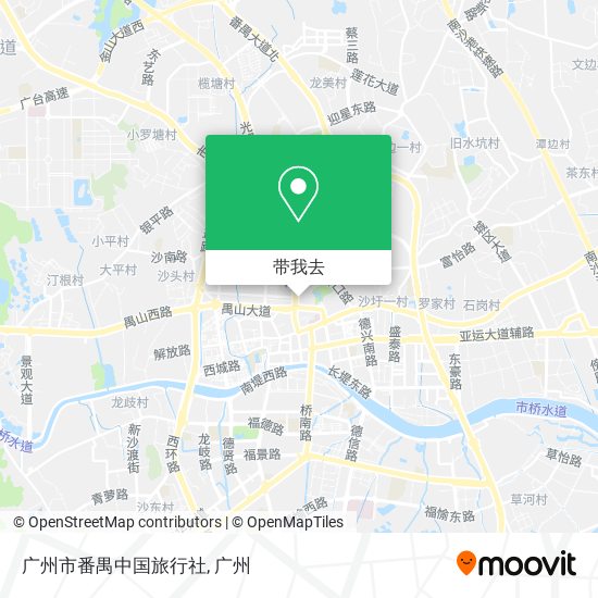 广州市番禺中国旅行社地图