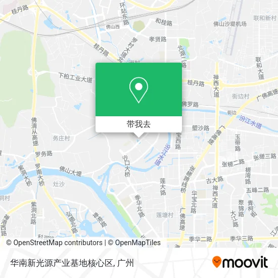 华南新光源产业基地核心区地图