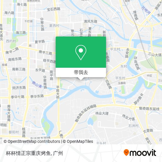杯杯情正宗重庆烤鱼地图
