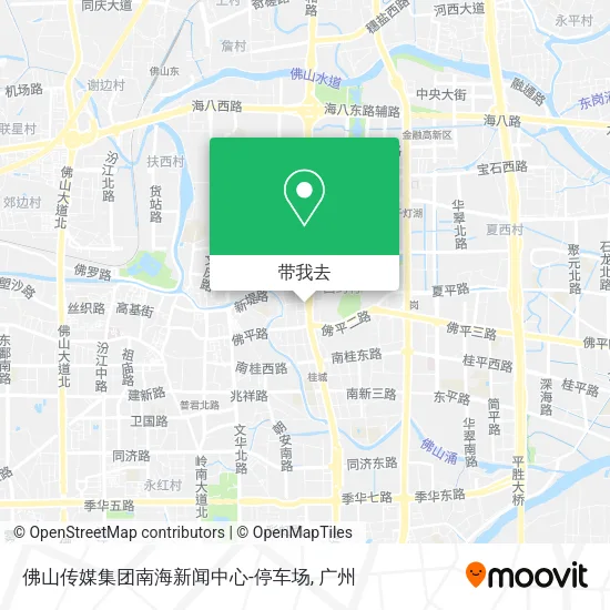 佛山传媒集团南海新闻中心-停车场地图