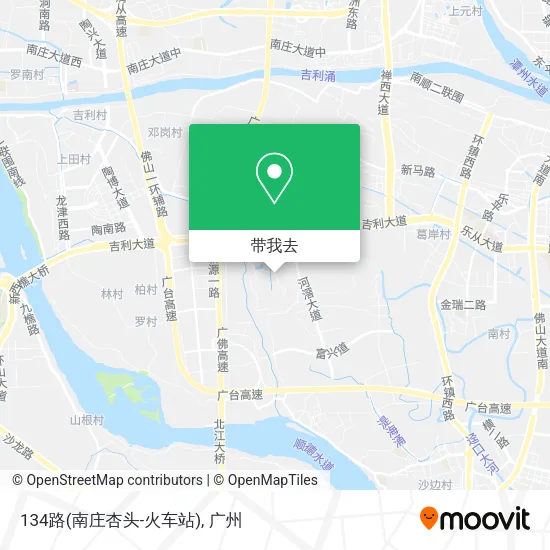 134路(南庄杏头-火车站)地图