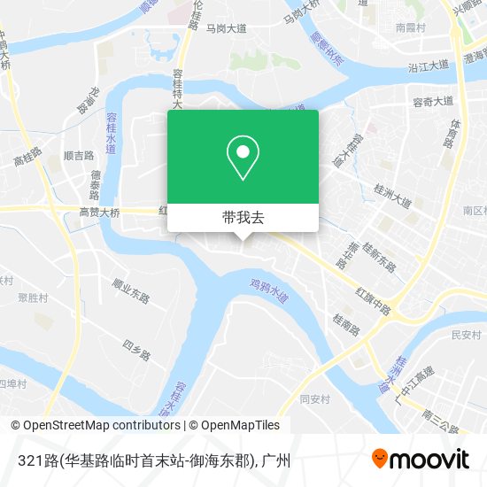 321路(华基路临时首末站-御海东郡)地图
