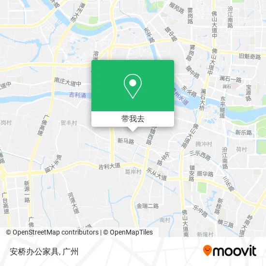 安桥办公家具地图