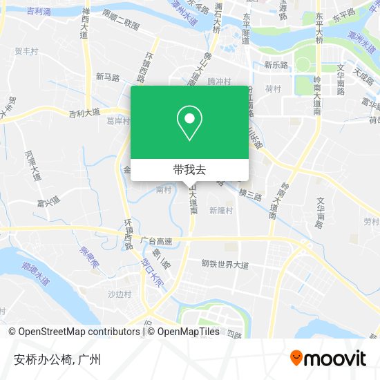 安桥办公椅地图
