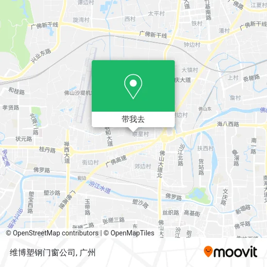维博塑钢门窗公司地图