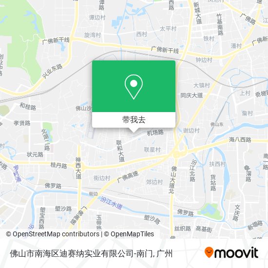 佛山市南海区迪赛纳实业有限公司-南门地图
