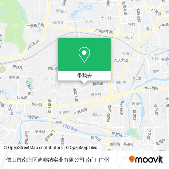佛山市南海区迪赛纳实业有限公司-南门地图