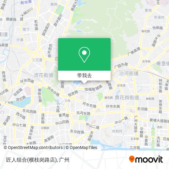 匠人组合(横枝岗路店)地图