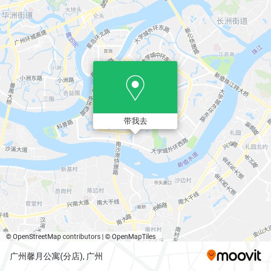 广州馨月公寓(分店)地图