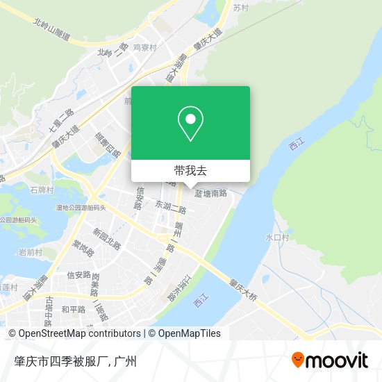 肇庆市四季被服厂地图