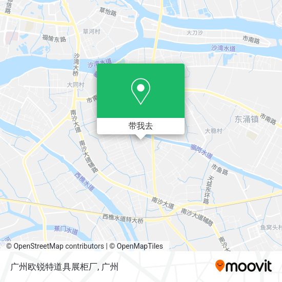 广州欧锐特道具展柜厂地图