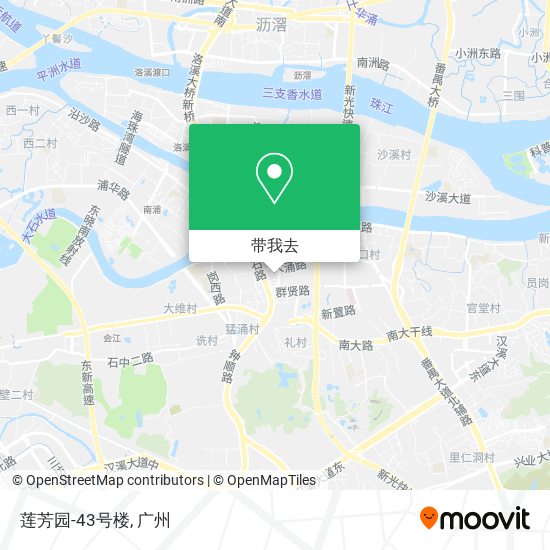 莲芳园-43号楼地图