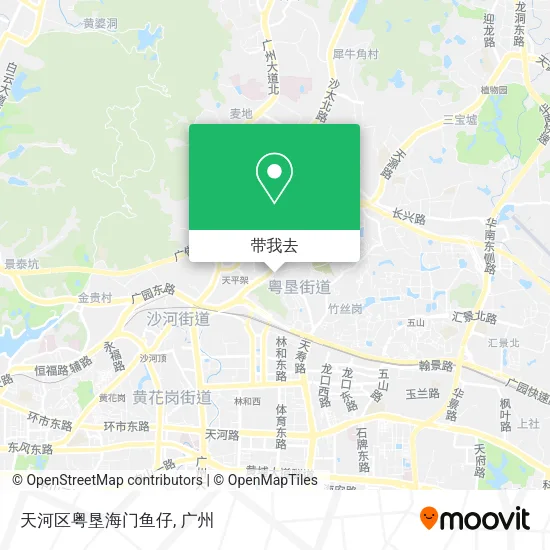 天河区粤垦海门鱼仔地图