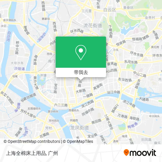 上海全棉床上用品地图