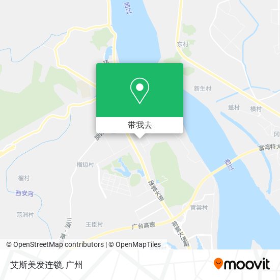 艾斯美发连锁地图