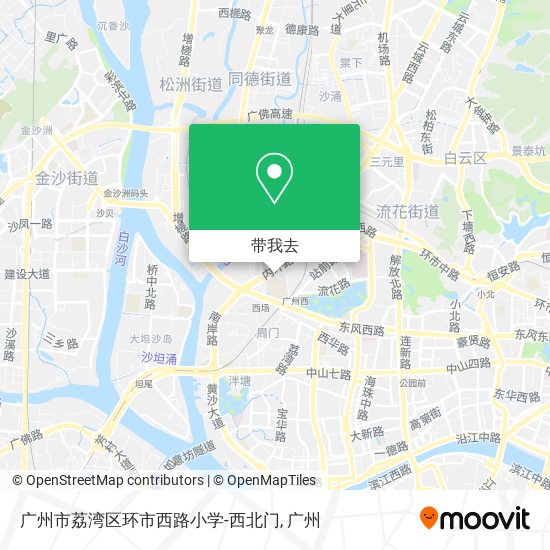 广州市荔湾区环市西路小学-西北门地图