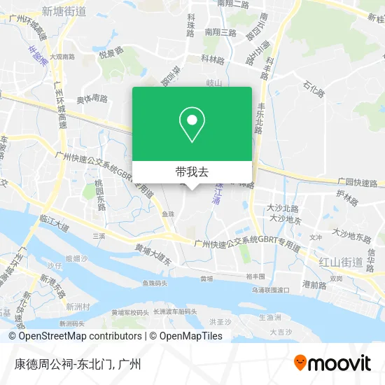 康德周公祠-东北门地图