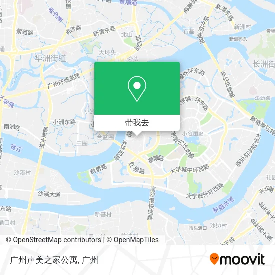 广州声美之家公寓地图