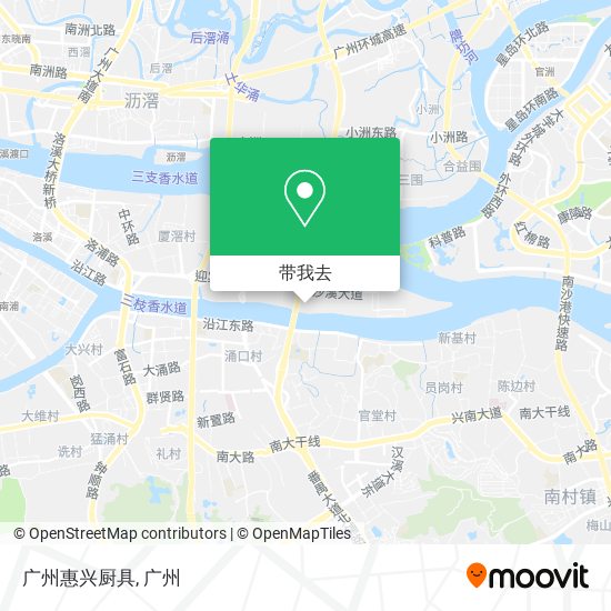 广州惠兴厨具地图