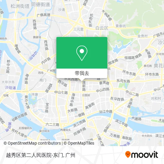 越秀区第二人民医院-东门地图