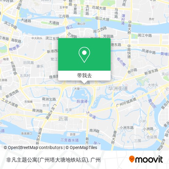 非凡主题公寓(广州塔大塘地铁站店)地图