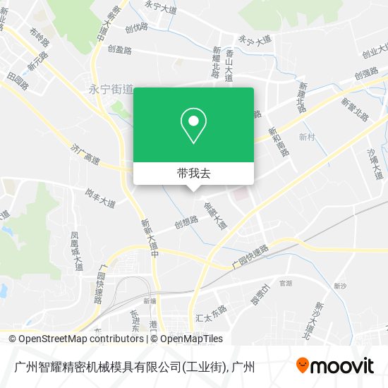 广州智耀精密机械模具有限公司(工业街)地图