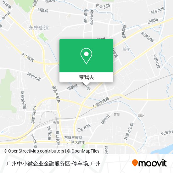 广州中小微企业金融服务区-停车场地图