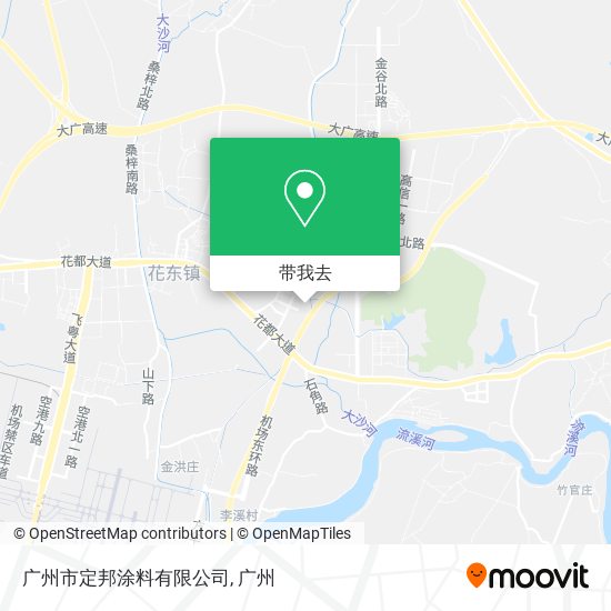 广州市定邦涂料有限公司地图